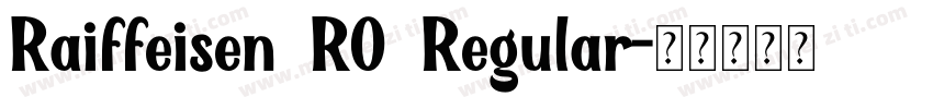 Raiffeisen RO Regular字体转换